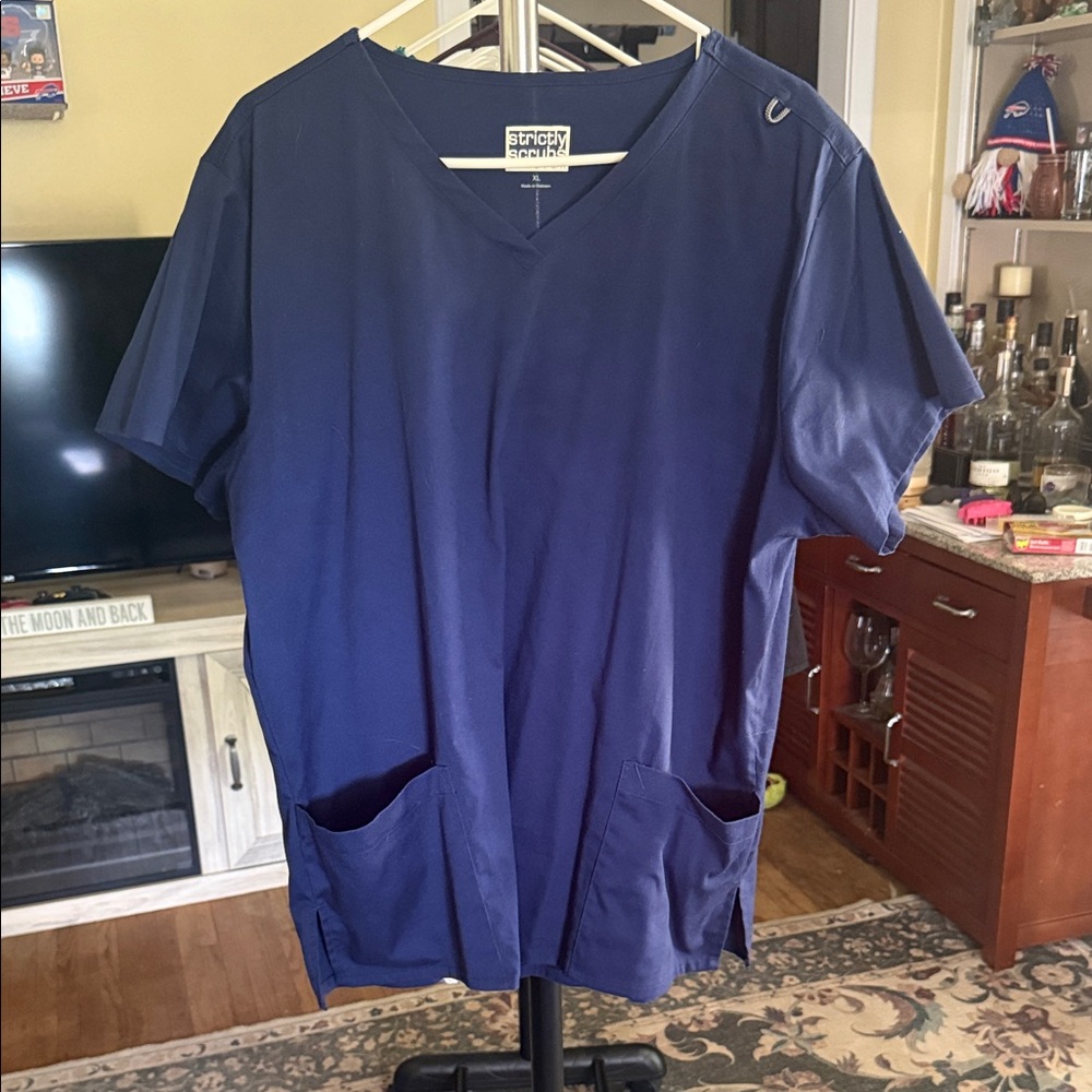 Blue women’s scrub top